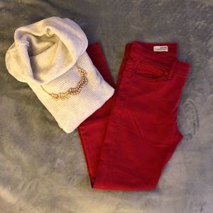 Gap Red Skinny Jeans